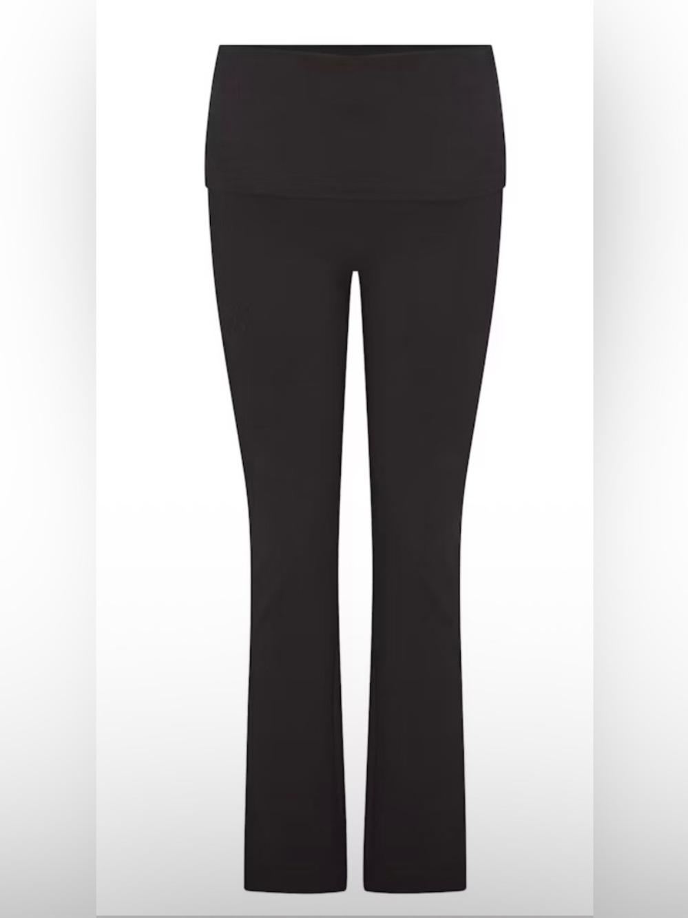 Skims cotton jersey maternity folder over pants in color soot (black) NWT